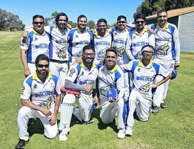 Western Wolves players after a match